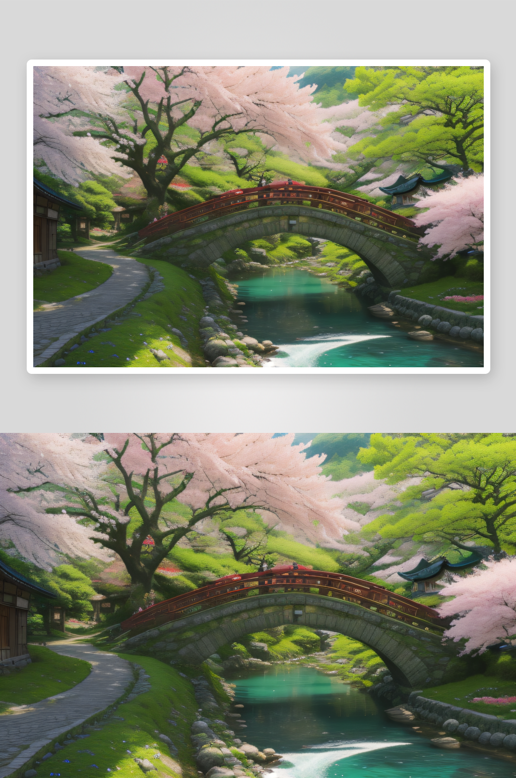 童话世界之旅小桥素材