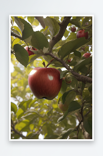 水果苹果与自然生动细腻