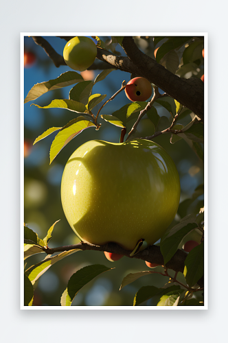 水果苹果与自然生动细腻