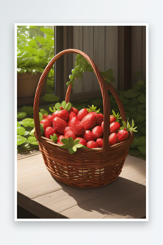 大自然的礼物草莓的丰盈和甜美
