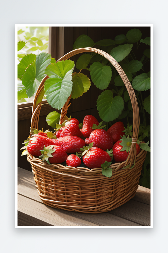 大自然的礼物草莓的丰盈和甜美