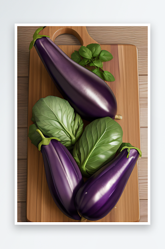 茄子美食饱满紫色的诱惑