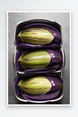 茄子美食饱满紫色的诱惑