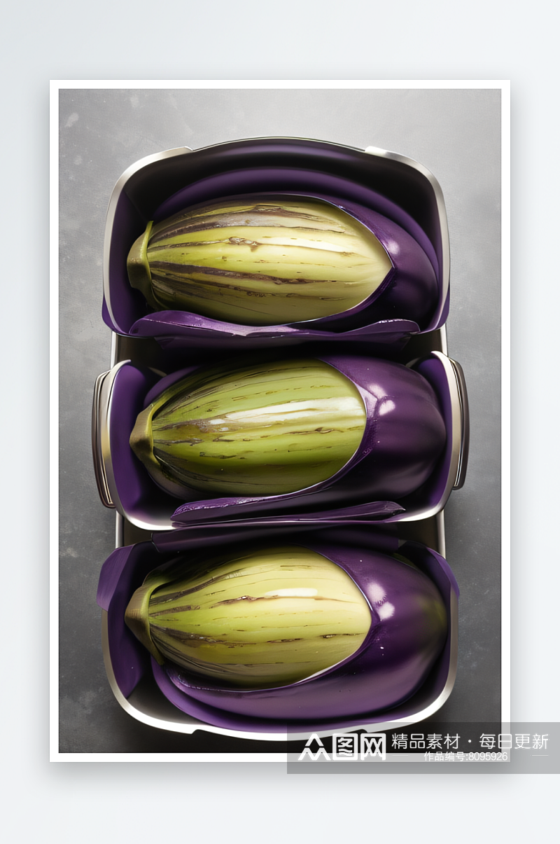 茄子美食饱满紫色的诱惑素材