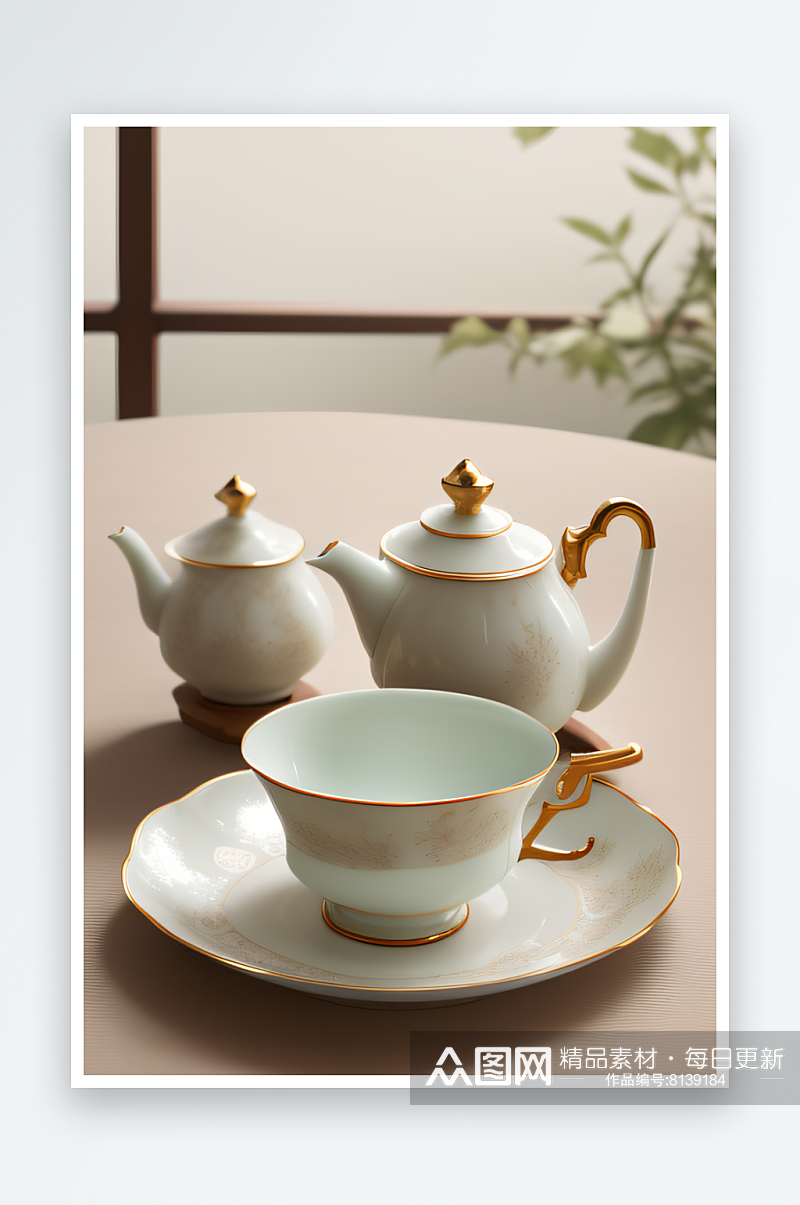 宁静与舒适茶杯的美妙体验素材