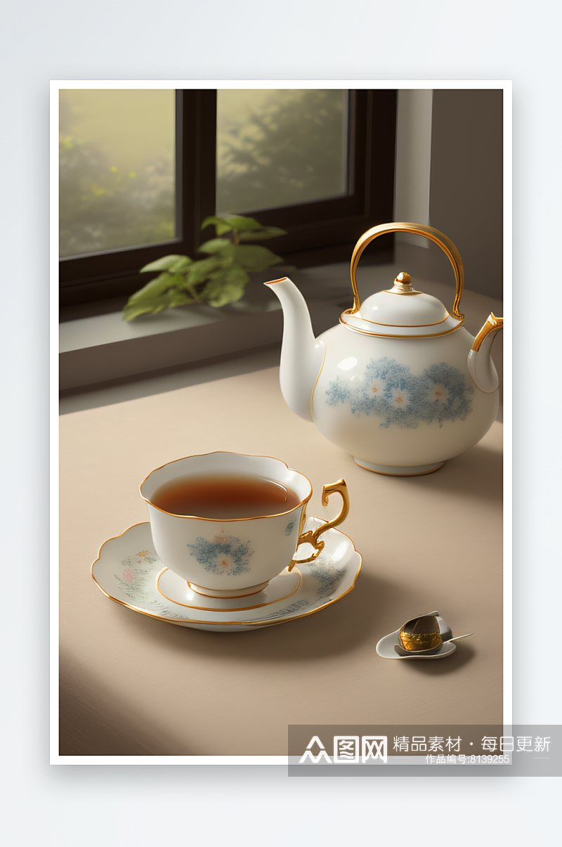 茶杯的细腻与优雅素材