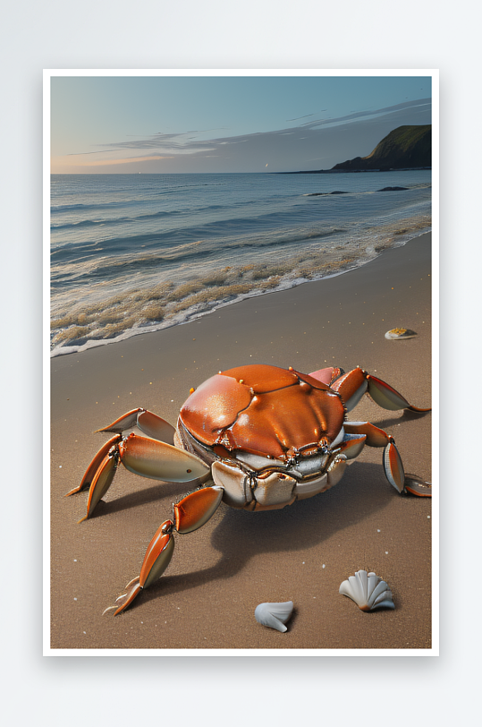 螃蟹与海滩沙滩生态