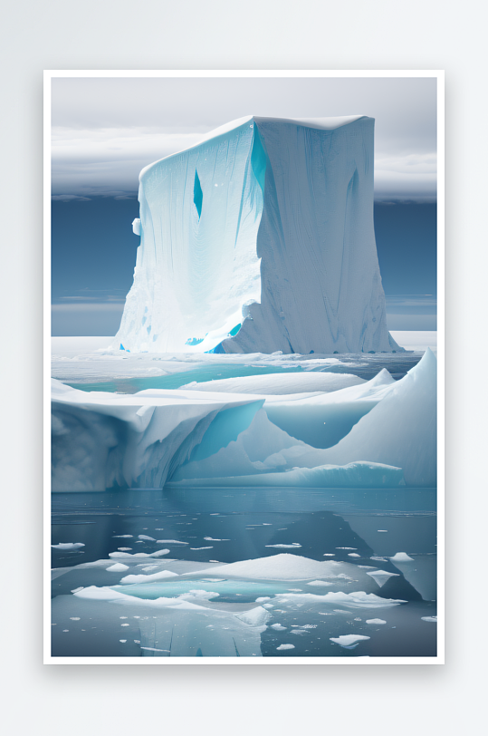 冰之威严的北极艺术品