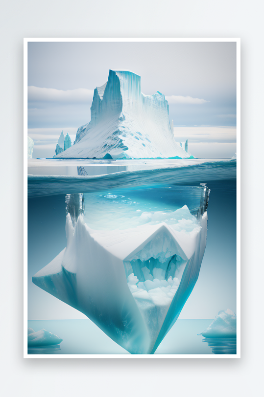 冰之威严的北极艺术品