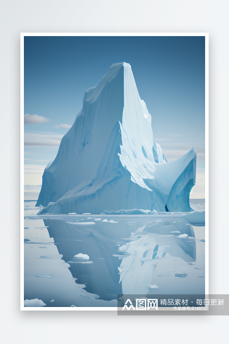 追逐冰川的壮丽北极奇观素材