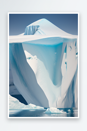 极地幻景的真实冰山构图