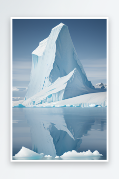 极地幻象的真实冰山肖像