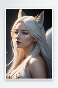 神话传说白色九尾狐的永恒魅力