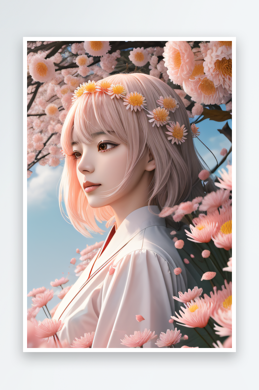 星光菊花忠诚纯洁的高清日本动画之美素材