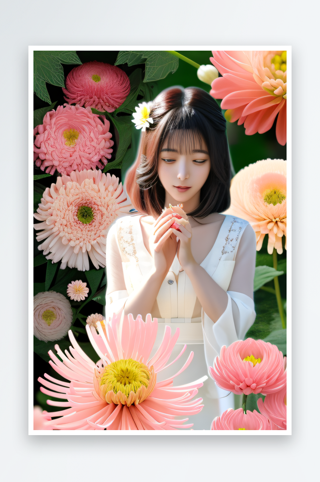 菊花倒刺高清日本动画中的星光与纯洁素材