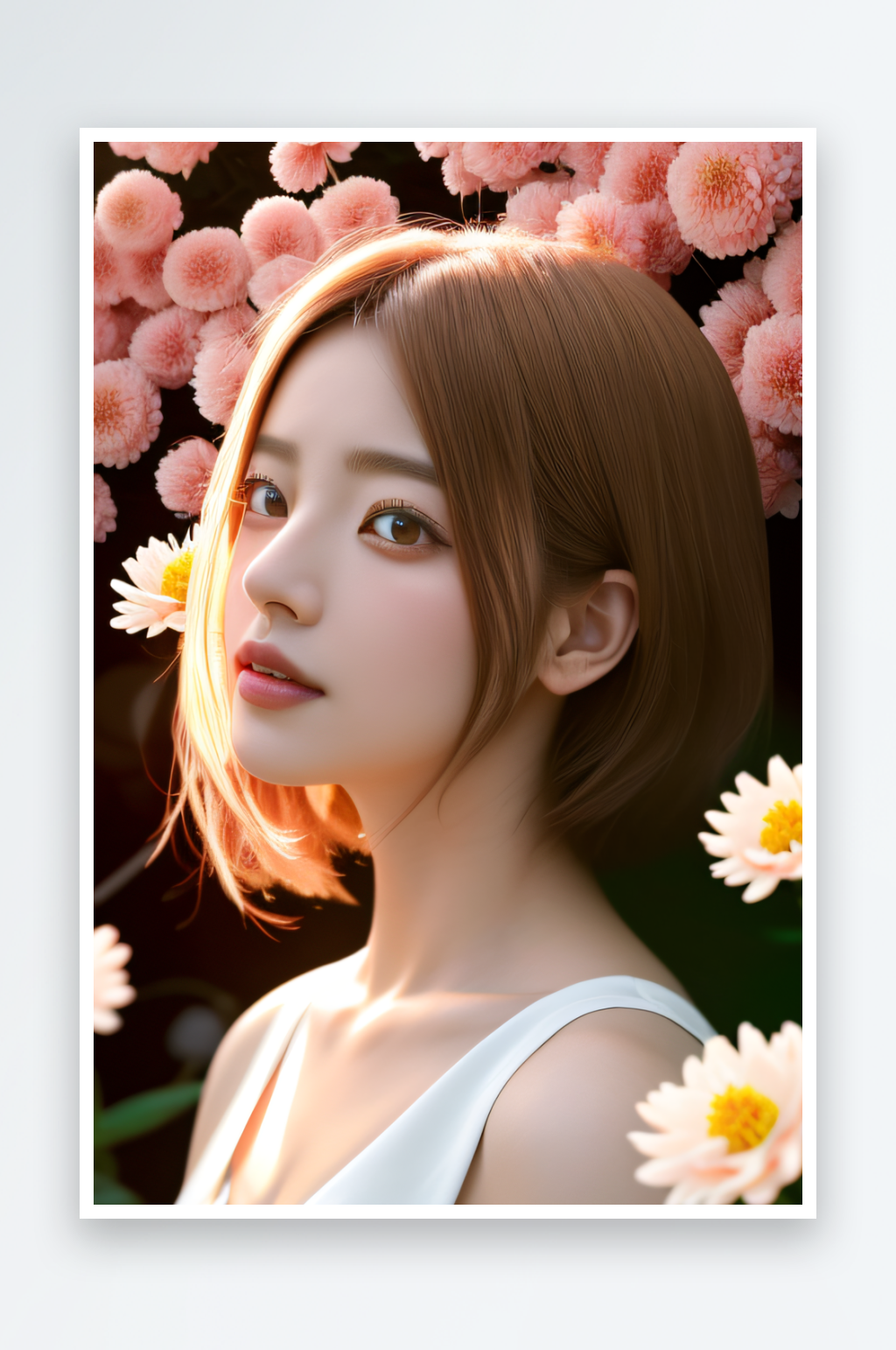 红花倒刺之美忠诚纯洁的高清日本动画素材