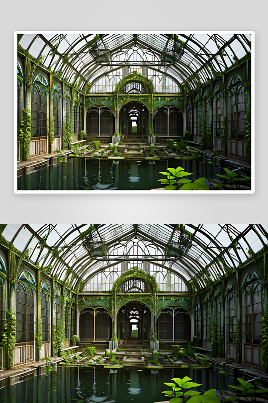 温室内部的绿洲艺术新潮建筑的摄影之美