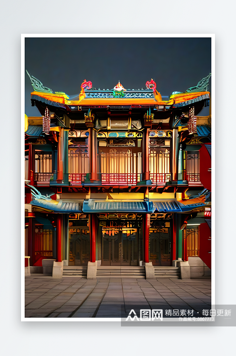 闪耀艺术中国调色板的绚丽光彩素材