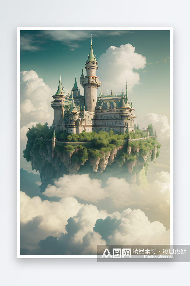 魔幻与美学绿云宫殿的童话世界素材