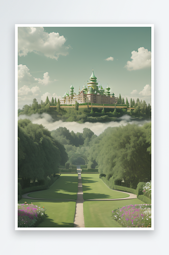 绿云宫殿的梦幻世界