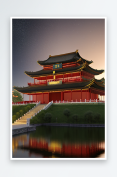 金碧辉煌的中国风宫殿超高清渲染