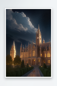 欧洲风格水晶宫超细节描绘梦幻光影效果
