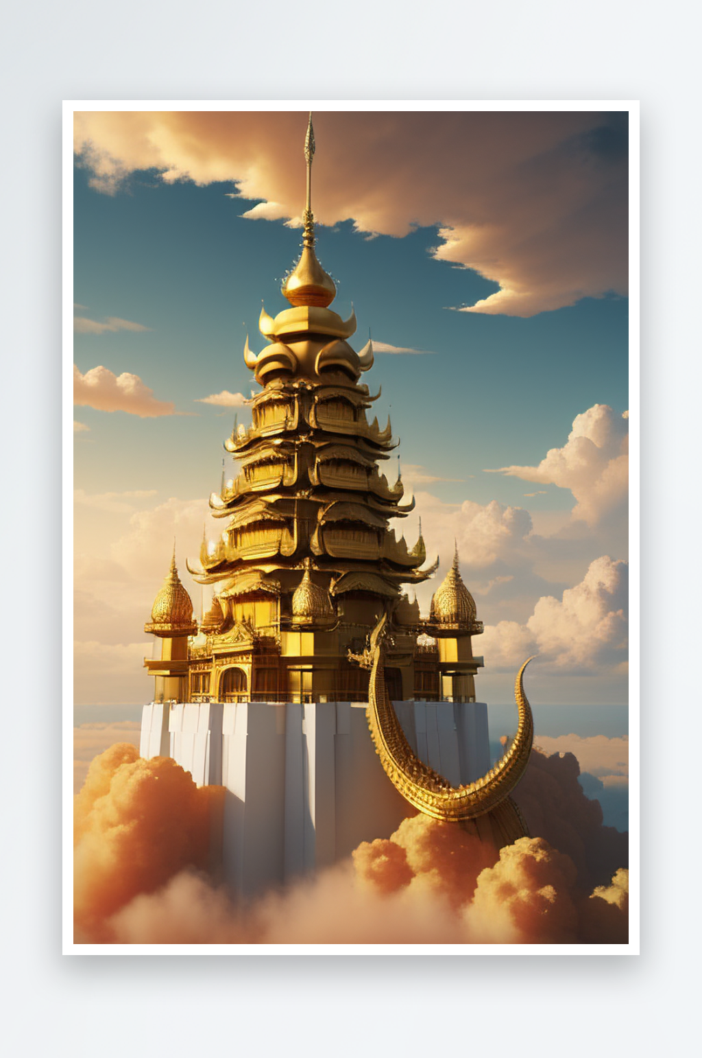 黄金之梦超高清下的梦幻黄金宫殿素材