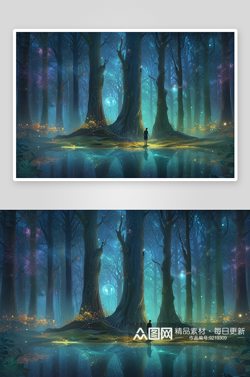 童话森林神秘幻境的童话世界素材