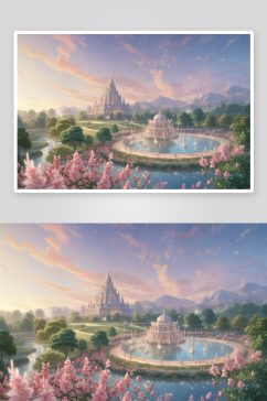 水晶宫欧式风格玫瑰插图展现