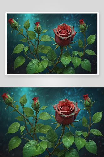 玫瑰图画的艺术表现与风格