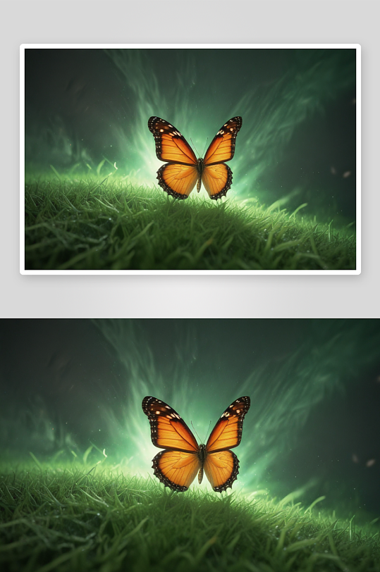 蝴蝶插画细腻柔美的翅膀之梦