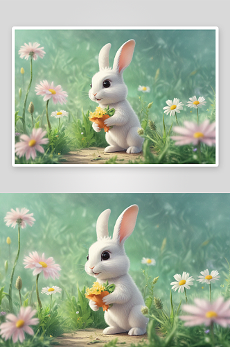 可爱的小兔子纯真可爱的小生命