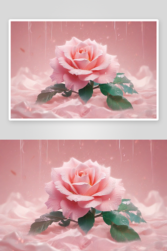 粉色玫瑰爱之花开的浪漫花园