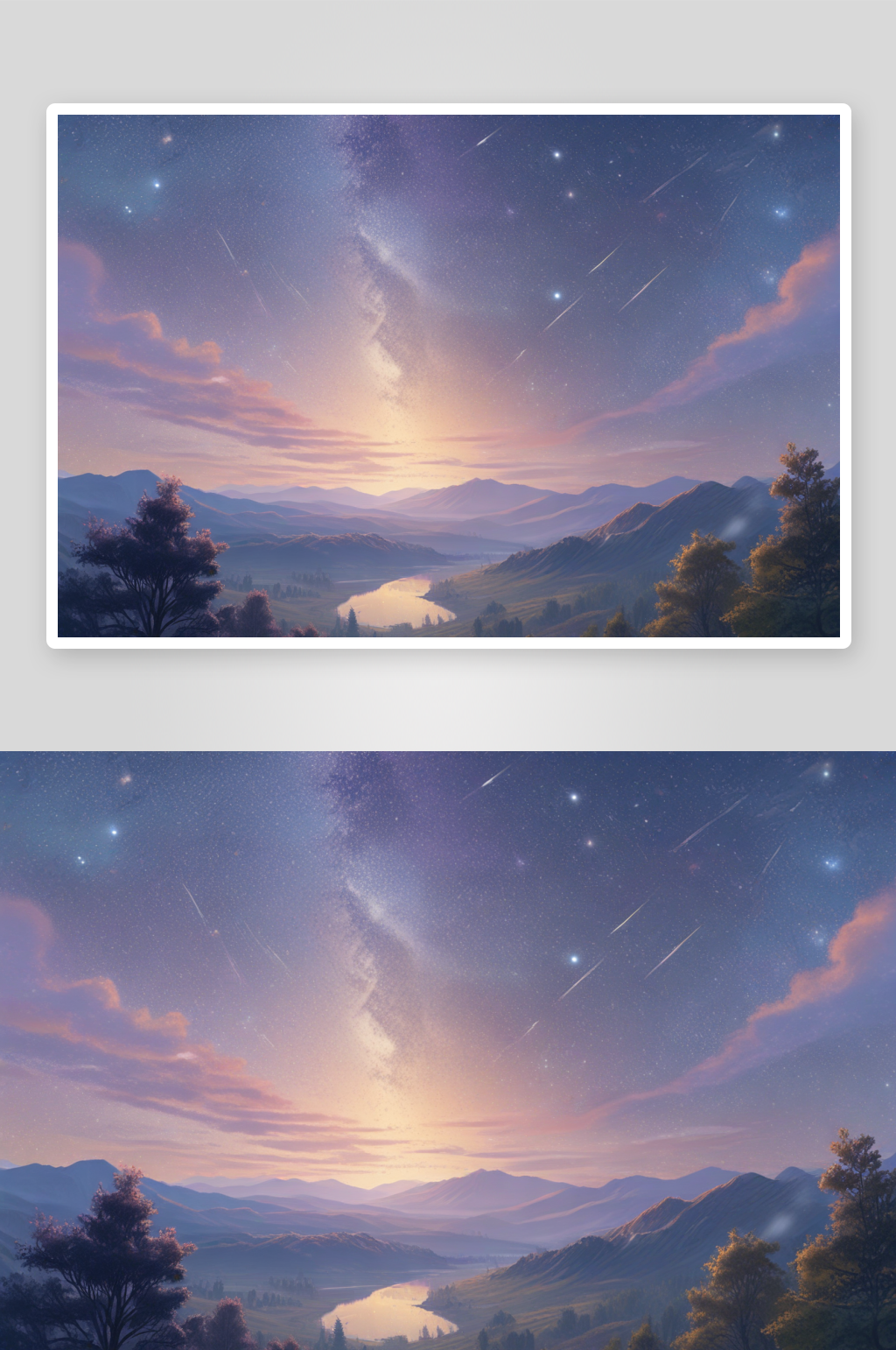 梦幻星空的星光耀眼素材