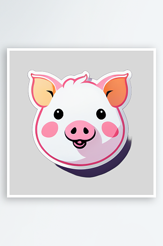 小猪的欢乐表情图片