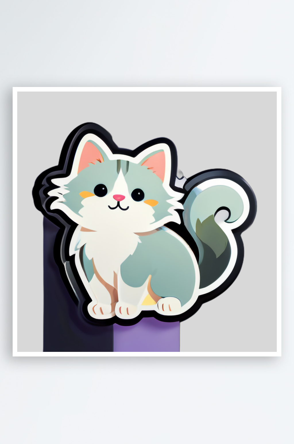 小猫贴画的表达方式素材