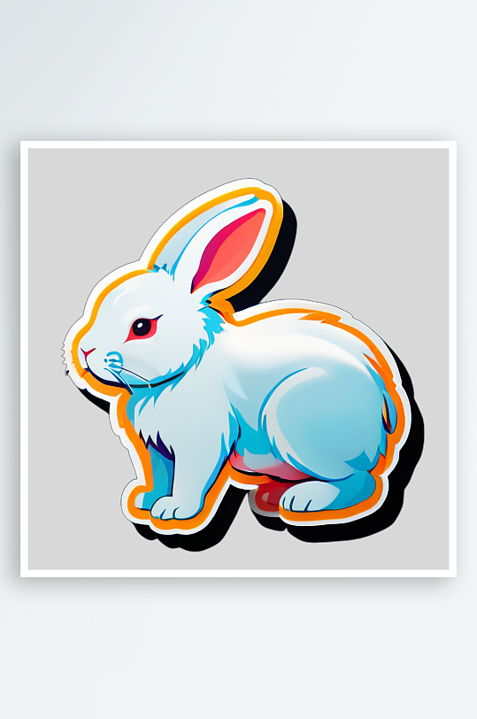 兔子贴画的装饰效果与风格搭配