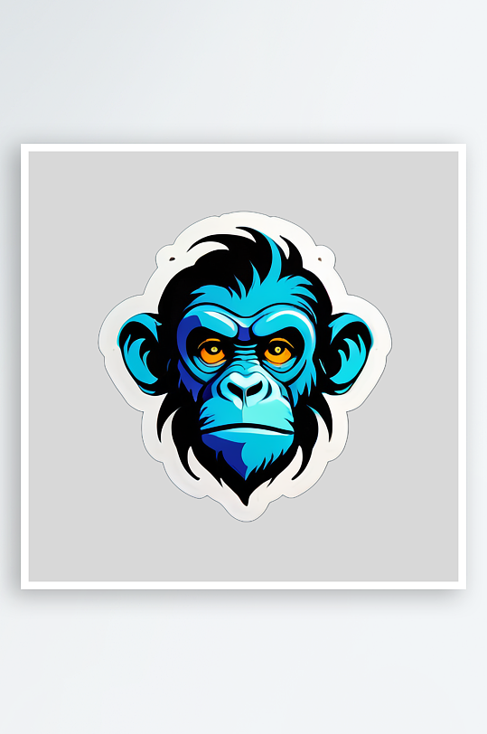 猴子贴画的装饰效果展示