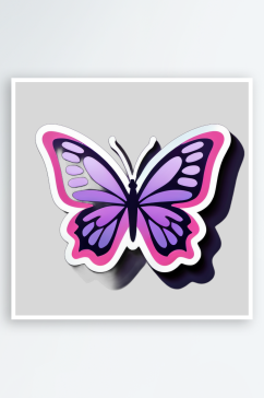 自然之美蝴蝶插画贴图