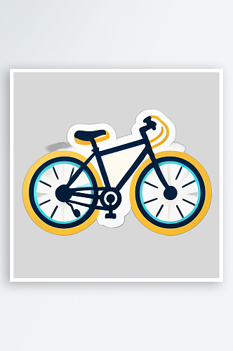 自行车插画图案彰显你的独特魅力