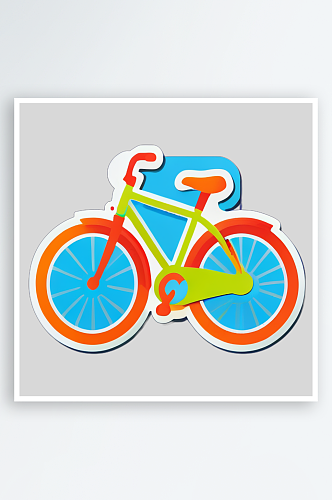 自行车插画图案彰显你的独特魅力