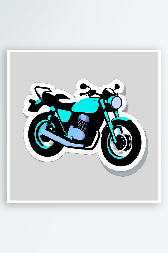 摩托车贴图插画彰显你的个性魅力