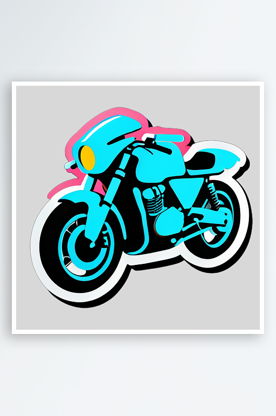 摩托车贴图插画带来的艺术享受