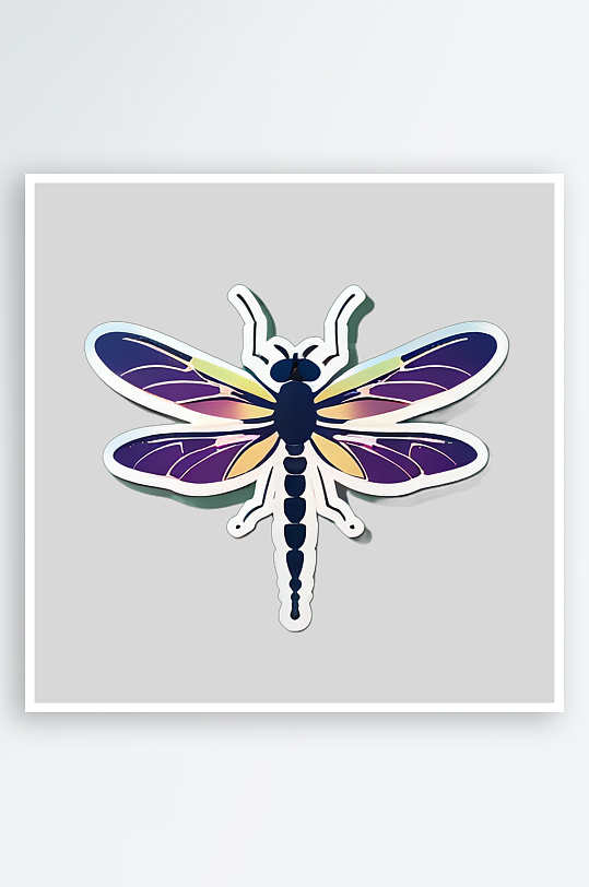 可爱蜻蜓卡通贴图图案