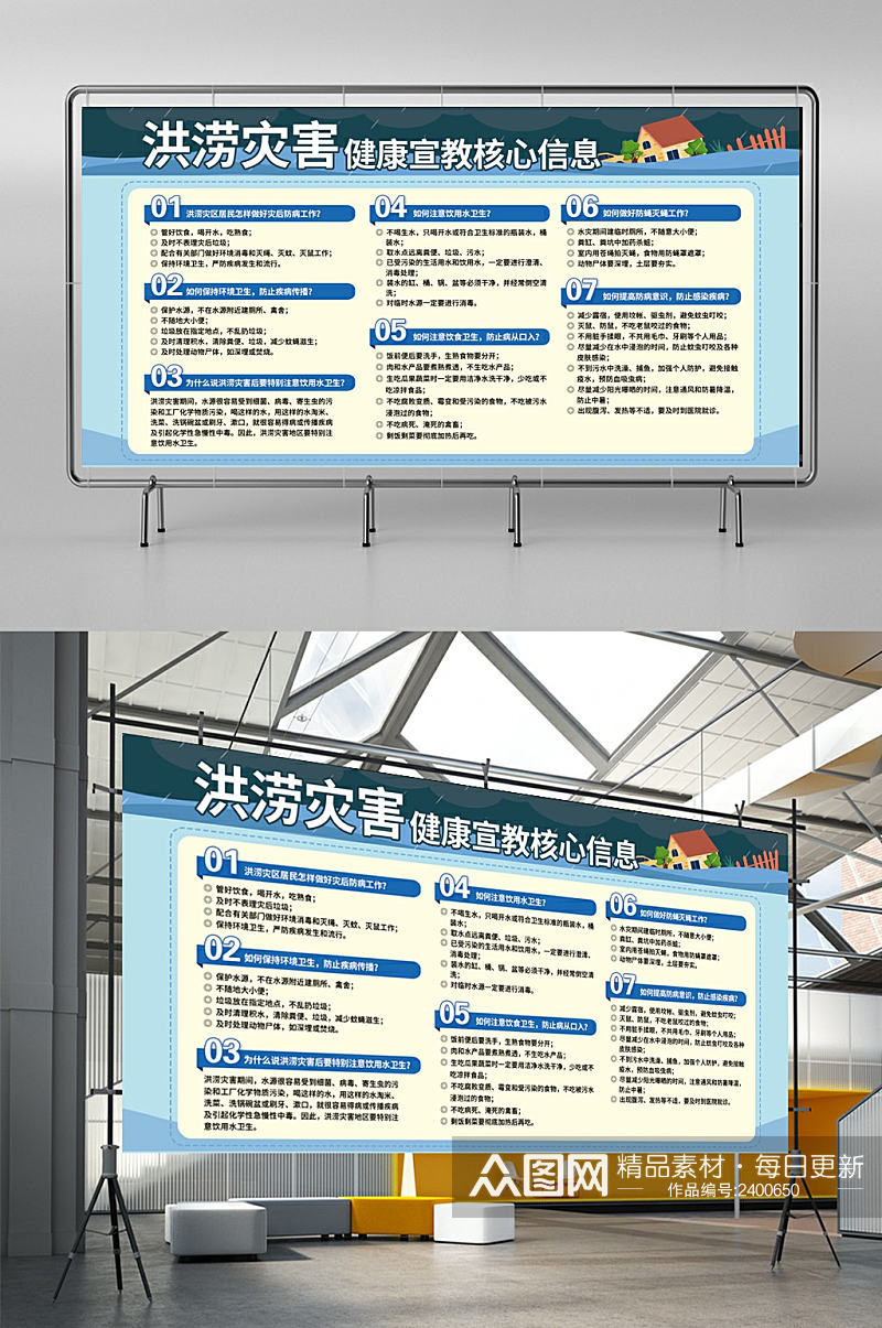 洪涝灾害健康宣教核心信息素材