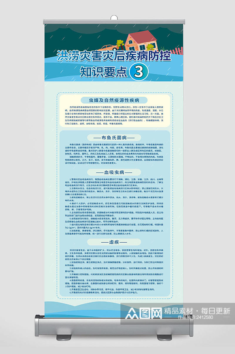 洪涝灾害灾后疾病防控知识要点3素材