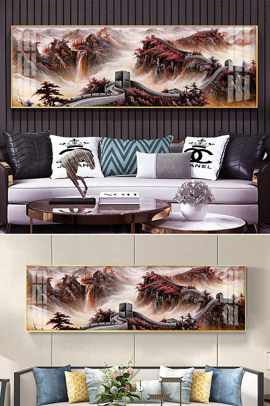 长城江山如画装饰画-众图网