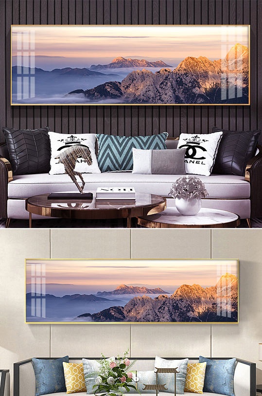 山川风景挂画装饰画-众图网