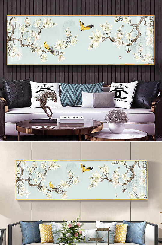 鸟语花香喜上眉梢花鸟装饰画-众图网