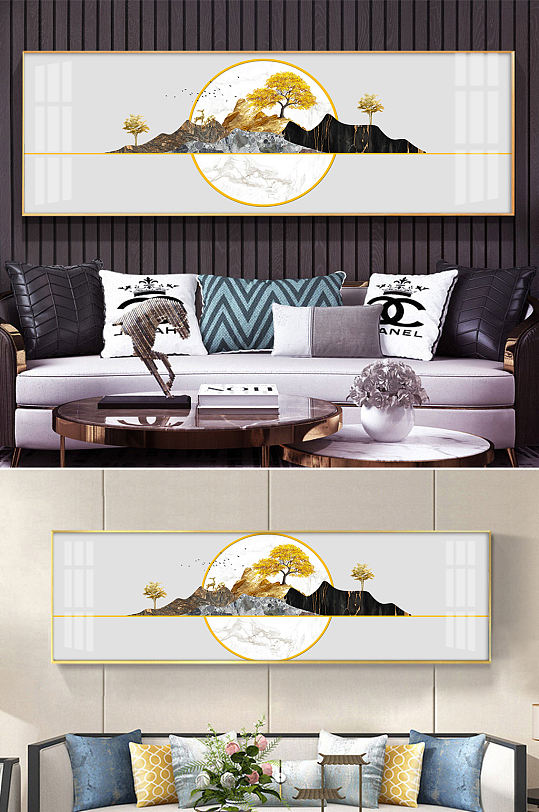 金山福禄床头装饰画-众图网